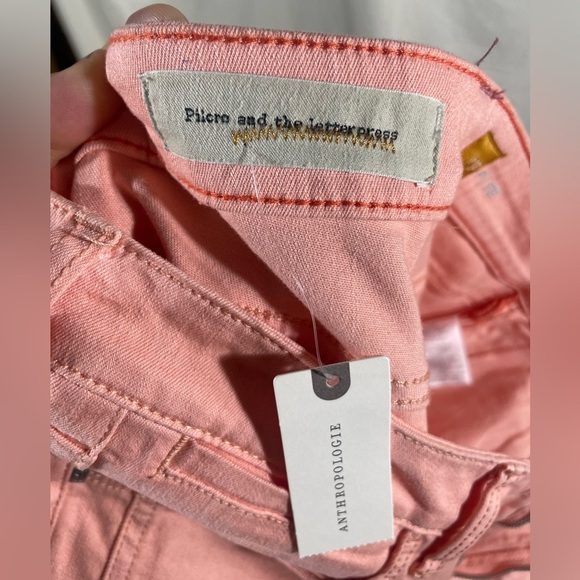 Pilcro and the Letterpress Pink Ankle Jeans - Picture 9 of 11